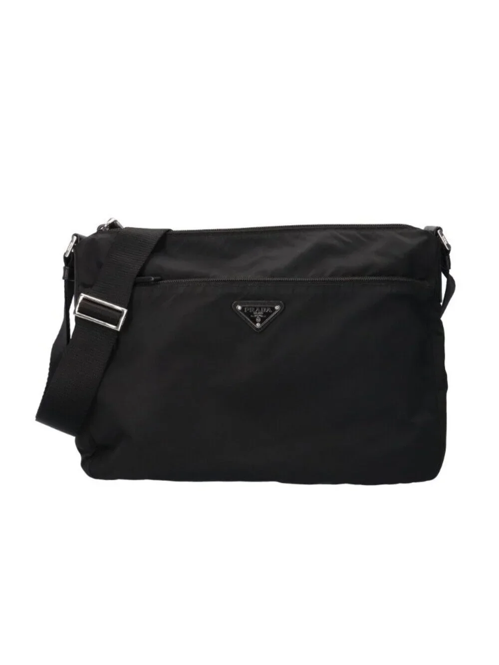 Prada Shoulder Bag Nylon Black Ancient